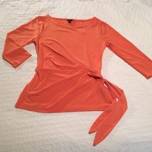 Ann Taylor - SP - Orange 3/4 Sleeve Blouse